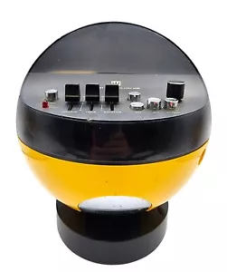 Rare Yellow Weltron Model 2002 Space Age Mod Retro AM/FM Stereo Radio Space Ball - Picture 1 of 12