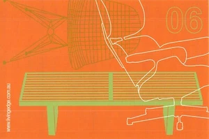 V10324 Australia Avant Card #10324 Living Edge Platform Bench George Nelson post - Picture 1 of 2