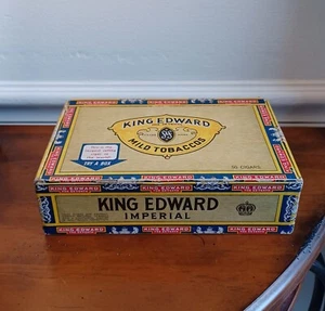 Vintage King Edward Box The Seventh Mild Tobacco 50 Cigars Empty Box - Picture 1 of 16