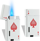 2 Pack Classic Butane Lighter Pocket Ace Lighter with Visible Window Refillable