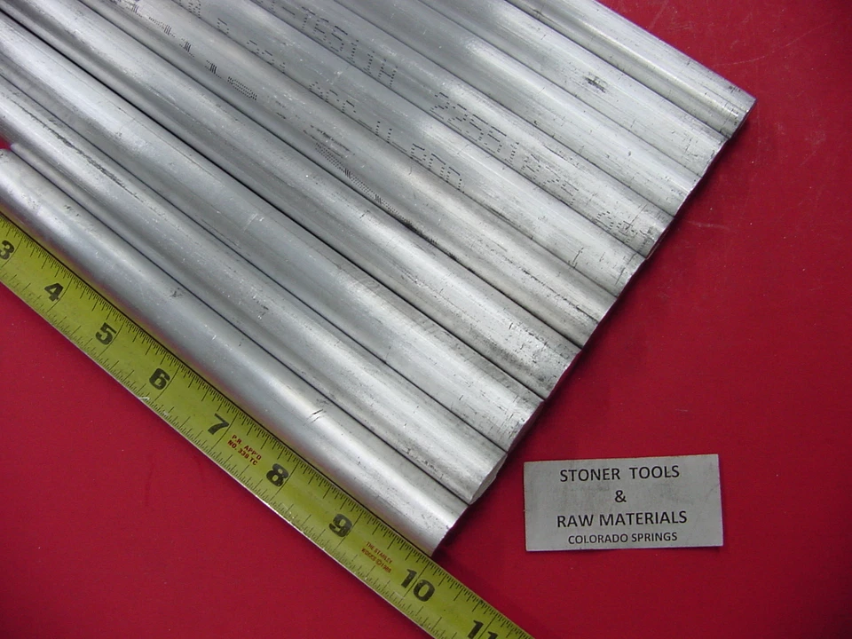 10 Piezas 5/8 ALUMINIO 6061 VARILLA REDONDA 10" LARGO T6 Barra Extruida Sólida Stock Nuevo Foto 1 de 1