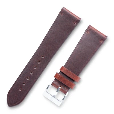 Crazy Horse Genuine Leather Watch Strap Vintage - 18mm, 20m, 22mm Quick Release - Image 1 of 4