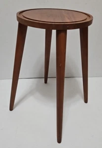 Vtg 1960 Mid Century Modern World Globe Teak Display Stand Plant Sculpture Art - Picture 1 of 11