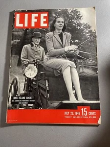 1946 July 22 Life Magazine Long Island Society (LF8) - Imagen 1 de 2