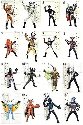 LOTE 1 FIGURA DE MONSTER GASHAPON MASKED CAME RIDER KAIJU KAIJIN Nº 1-16 Bandai Foto 1 de 4