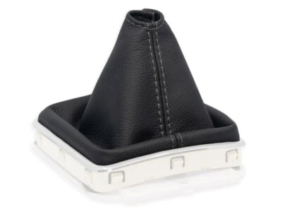 POUR MITSUBISHI LANCER VIII 2007-2017 SOUFFLET LEVIER DE VITESSE COUTURES GRIS - Photo 1/4