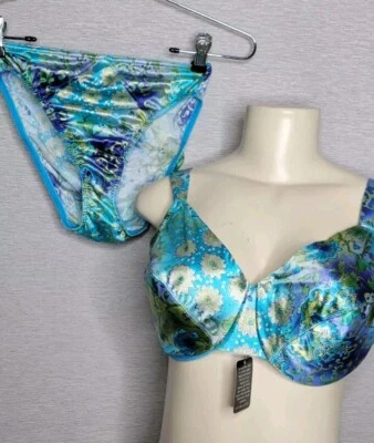 Conjunto de sujetador y bragas de satén de segunda piel Victoria Secret de colección verdadero RARO NUEVO CON ETIQUETAS 38D MED Foto 1 de 4