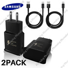 2 PACK Type USB-C Fast Wall Charger Adaptive For Samsung Galaxy S22 S21 S20 S10