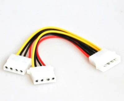 GOOBAY Cavo Y 2x 5,25" Molex 4 Poli Sdoppiatore PC Alimentazione Interno CD DVD Alimentazione ATX