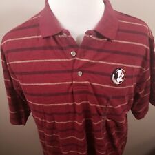 NWOT Florida State Seminoles Polo Golf Shirt Mens Large Vantage Apparel Red