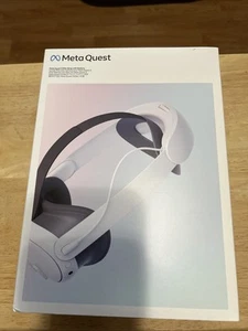 Meta Quest 3 Elite Strap Box With Battery - White - BOX ONLY (NO STRAP) - Picture 1 of 15