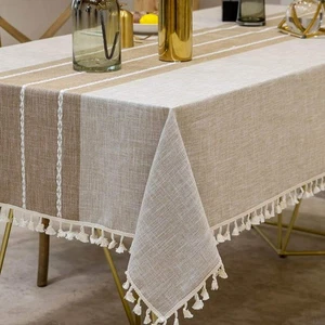 Tablecloths, 55 x 86 Inch Waterproof Table Cloth, Linens Wrinkle Free Anti-Fa... - Picture 1 of 6