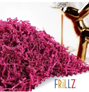 NUEVO/SELLADO 2 LIBRAS ROSA CLARO VOLANTE CORTE ARRUGADO PAPEL TRITURADOR RELLENO - Imagen 1 de 4