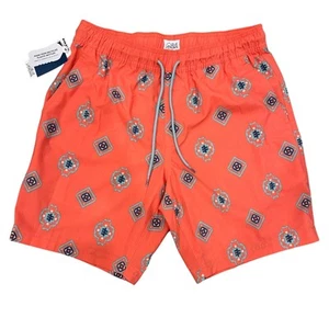 Neu mit Etikett Tillys Small BLUE CROWN Drifter Badehose Shorts für Herren orange Sommer Strand - Bild 1 von 9