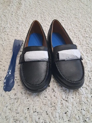 Dr Comfort 10210 Women's 8.5 XW Black Leather Slip On Comfort Shoes New In Box - Image 1 of 4