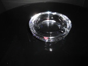 Orrefors Round Clear Glass Ashtray Measures 5.5" Diameter - Picture 1 of 11