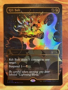 MTG Raised Foil Borderless Rift Bolt Secret Lair: EVERYTHING IS ON FIRE!! - Bild 1 von 2
