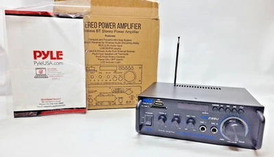 PYLE STEREO POWER AMPLIFIER,BT RECIEVER,WIRELESS  STREAMING ABILITY,PDA 29BU (C3 - Image 1 of 4