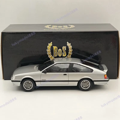 BOS 1:18 Opel Monza GSE 1983 Silver BOS053 Resin Model Car Collection Used - Image 1 of 4