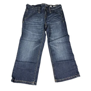 Miss Me Denim Capris Girl 16 Blue Classic Cuffed Straight Braided Belt JK4480P45 - Picture 1 of 14