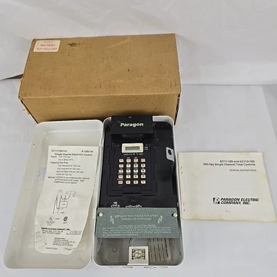 PARAGON EC71/18S/120 Single Channel Electric Time Control New Open Box Untested - Image 1 of 4