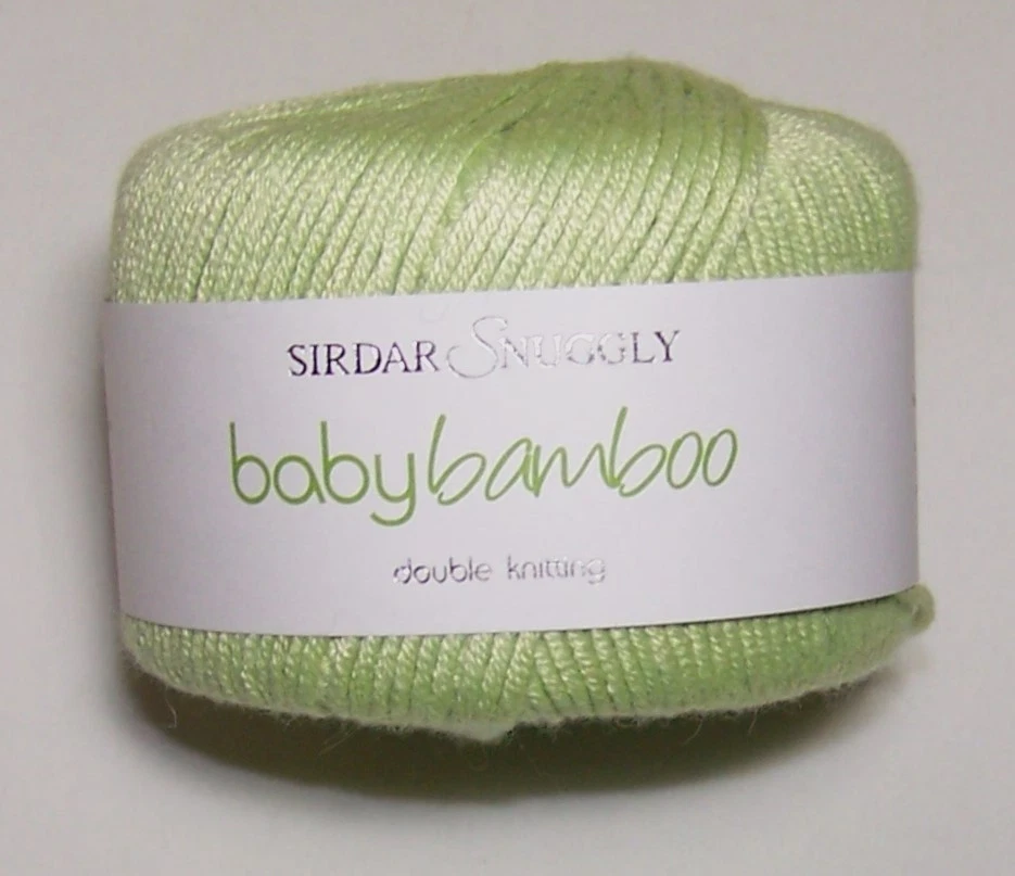 LOT of 10 Balls Sirdar Snuggly Bamboo dk machine washable Yarn #133 WILLOW GREEN - Image 1 of 1