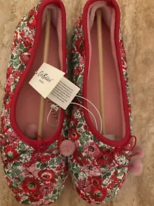 🌟Cath Kidston Women’s Ballet Slippers, Ditsy Print, Size Large 7-8🌟 - Picture 1 of 8