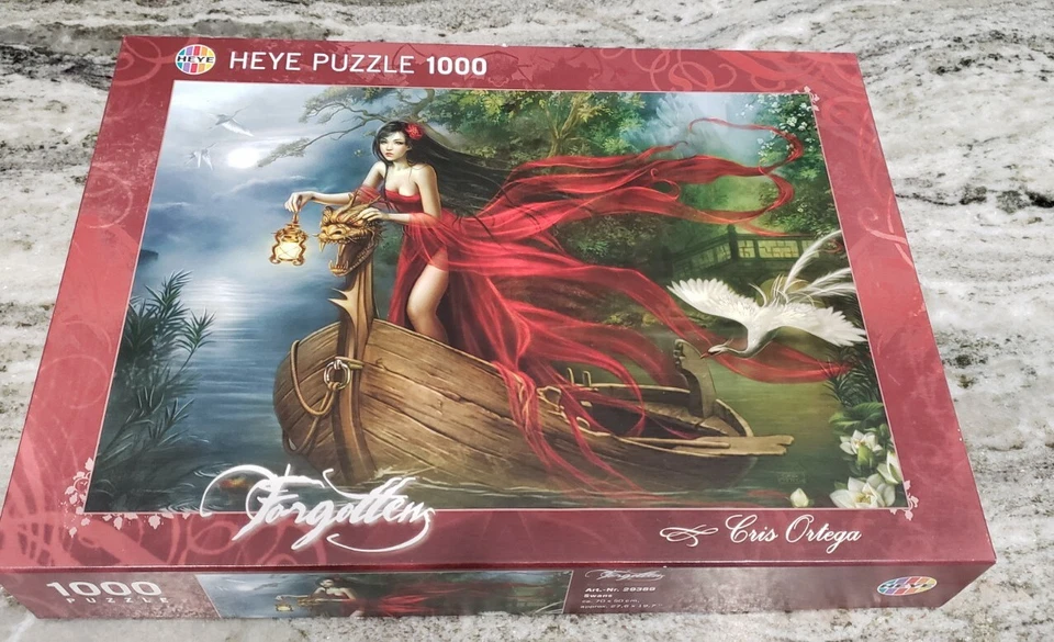 2010 Heye Puzzle Forgotten Swans Cris Ortega 1000 Puzzle 29389 Germany Fantasy - Image 1 of 4