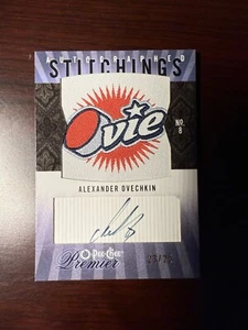 2009-10 O-pee-chee Autographed Stitchings Alexander Ovechkin APS-AO 23/25 - Picture 1 of 2