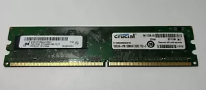 4GB (4-1GB) Crucial Micron 1Rx8 240-PIN 128Mx64 PC2-6400U-666-13-ZZ DDR2 RAM - Picture 1 of 8