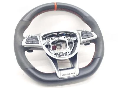 15-18 MERCEDES C63S W205 VOLANTE AMG PERFORMANCE NEGRO CON ROJO Foto 1 de 4