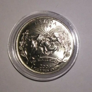 2006 D -  Nevada State Quarter (UNCIRCULATED) + COIN CAPSULE!  - Picture 1 of 2