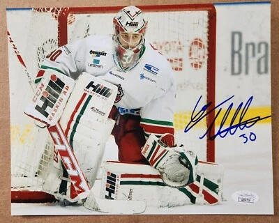 Linus Ullmark Ottawa Senators Bruins Sweden Sabres Autographed 8x10 JSA - Image 1 of 2