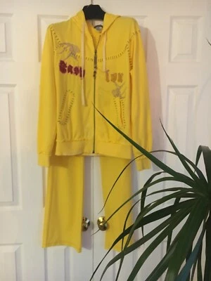 Novo Conjunto Feminino de Loungewear Bordado High Street NewYork Amarelo M - Imagem 1 de 4