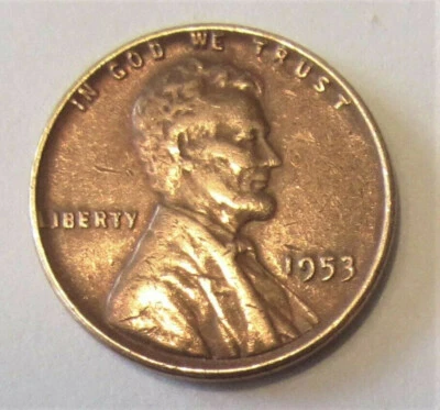 1953 P United States Lincoln Dark Toned Copper Wheat Penny - combined shipping - Image 1 of 2