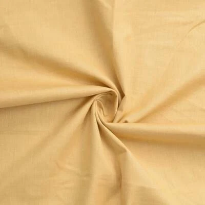 10 ярдов бежевой одноцветной однотонной хлопчатобумажной ткани индийская вуаль ручная окраска швейные ткани США - Изображение 1 из 3
