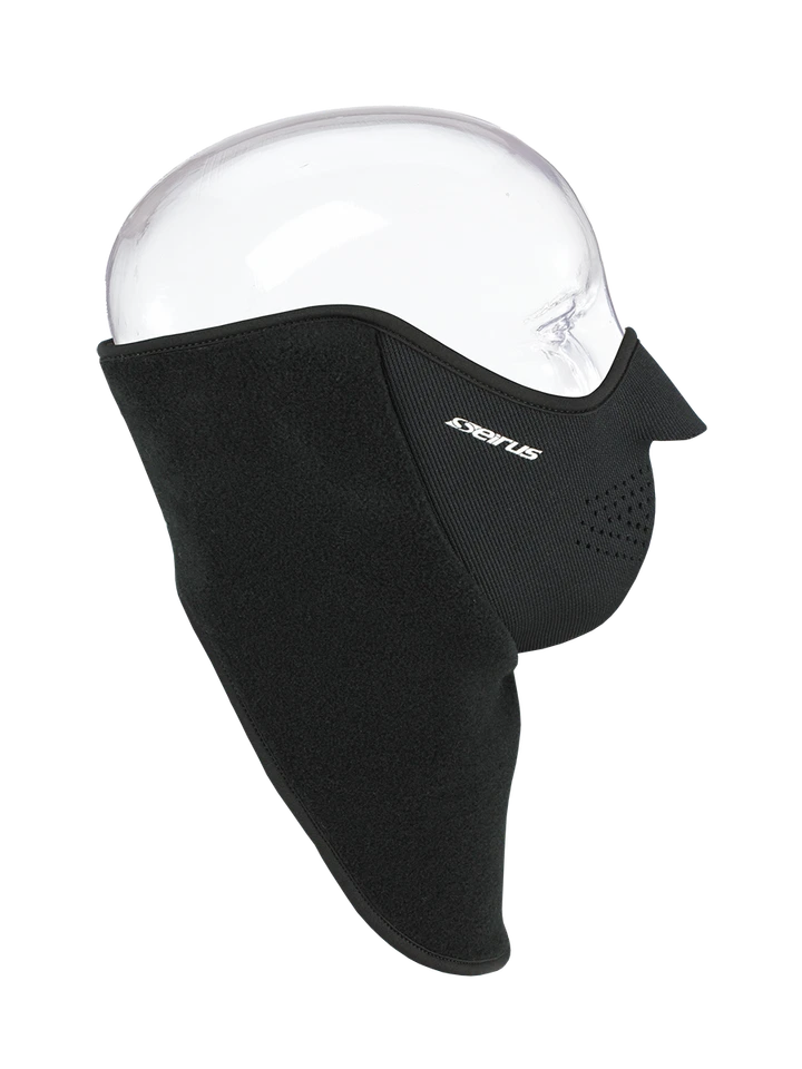Adult SEIRUS Heatwave Neofleece Combo Scarf BLACK 2-N-1 Face Mask Neck-Up #2703