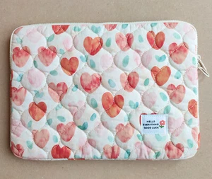 Heart Laptop Storage Bag 14 Inch Soft Sleeve Case for Macbook Pro Lenovo iPad UK - Picture 1 of 3