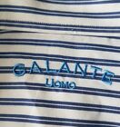 Galante Uomo Blue/ White Striped Italian Dress Shirt 16/41