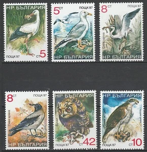 Bulgaria 1987 Birds 6 MNH stamps - Picture 1 of 1