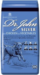 Dr John Silver Dry Dog Food 15kg Chicken & Vegetables Active Working Adult Dogs - Picture 1 of 6