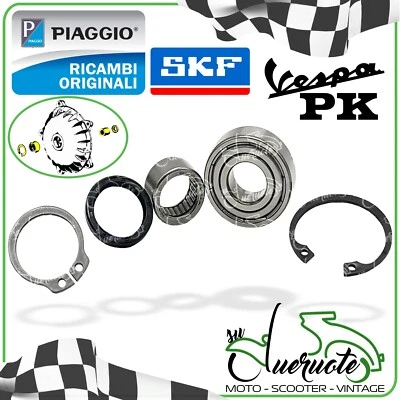 SKF CUSCINETTI RUOTA ANTERIORE MOZZO TAMBURO VESPA PK 50 RUSH N V HP 125 S XL ETS FL