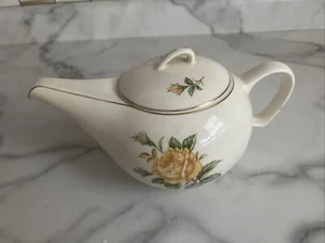 PADEN CITY POTTERY MID CENTURY YELLOW ROSE TEAPOT TEA POT RARE - Picture 1 of 6