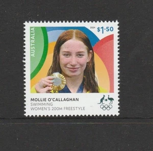 No5 AUSTRALIA 2024 OLYMPIC GOLD Molly O'CALLAGHAN Women's Swim 200 Freestyle MNH - Picture 1 of 1