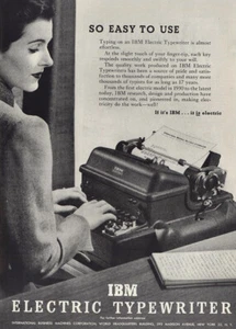 1947 IBM Electric Typewriter: So Easy to Use Vintage Print Ad - Picture 1 of 1
