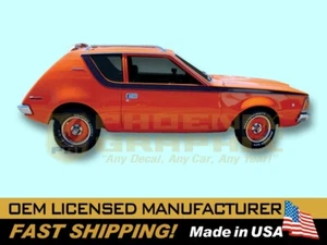 Kit de 2 calcomanías y rayas AMC American Motors Gremlin 1970 1971 versión - Imagen 1 de 1