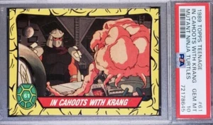 PSA 10 RC Shredder + Krang 1989 Teenage Mutant Ninja Turtles TMNT Rookie POP 2 - Picture 1 of 3