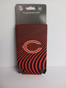 Chicago Bears ~ Offizieller NFL Slim Dosen Coolie Koozie Halter 12 FL OZ - Bild 1 von 2