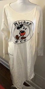 Mickey & Co J.G. vintage años 80 Vestido camiseta pijama manga larga Hook Mouse OSFA - Imagen 1 de 4