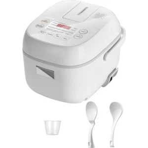 Mini Rice Cooker 3 Cups Uncooked Small Rice Cooker Steamer & Warmer White New - Picture 1 of 7